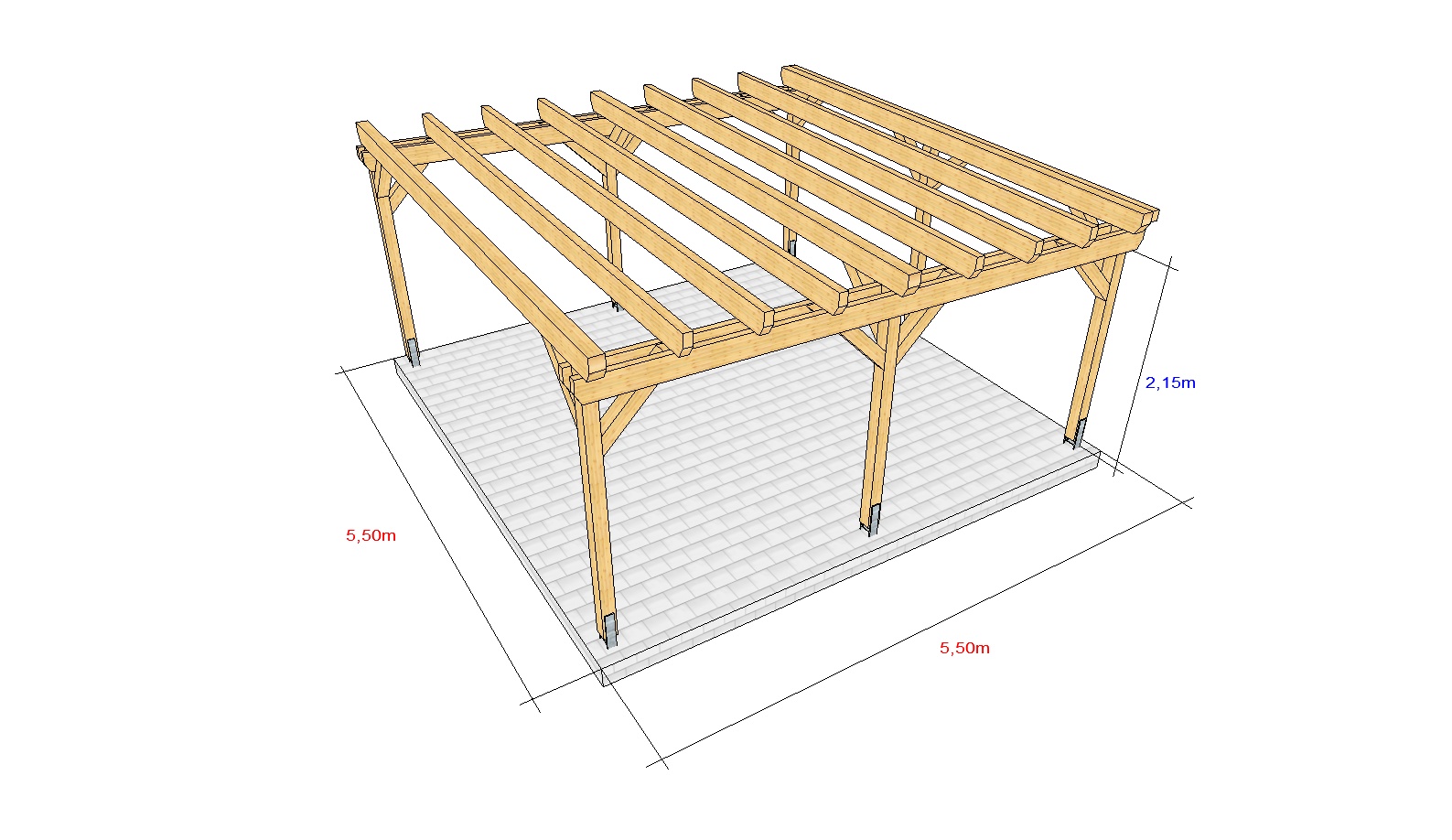 Carports Aus Holz Baus tze Zum Selbstaufbau HTL Solid carports-aus-holz-baus-tze-zum-selbstaufbau-htl-solid